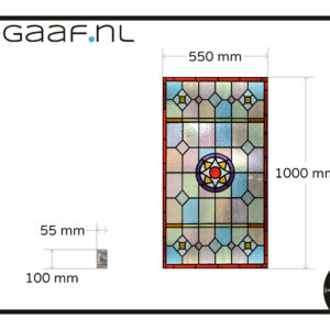 1x fc GZ rf Glas in lood raamfolie glasfolie op maat