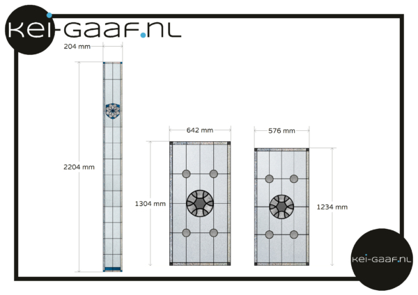 Glas in lood plakfolie raamfolie 3x op maat meer kosten ivm afm 104,00 BS 11850