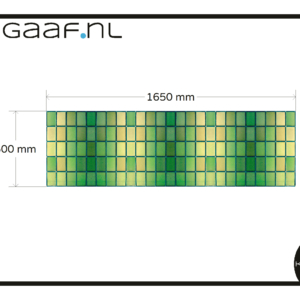 Glas in lood groen glas raamfolie op maat 1x aangepaste maat bestelling