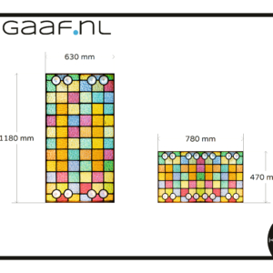 Glas in lood raamfolie op maat extra kosten verkeerd ingevoerd