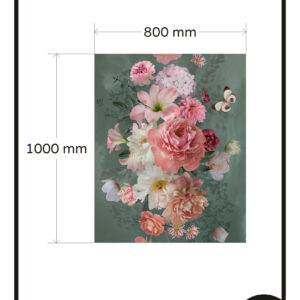 Raamfolie bloemen glasfolie 1x GZ extra kosten afm 27,00 BS 9894