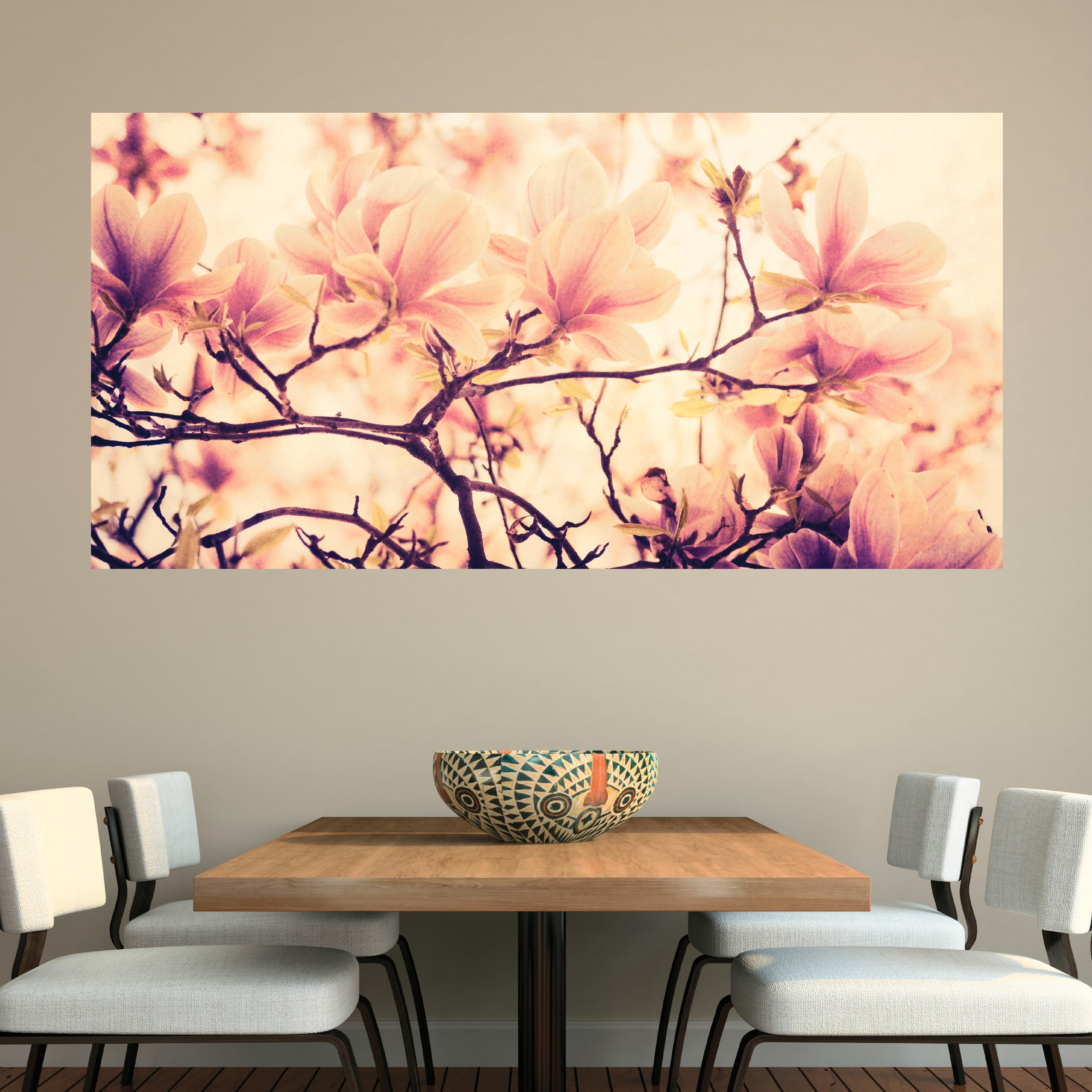Canvas schilderij doek bloemen vintage Magnolia boom Kei Gaaf