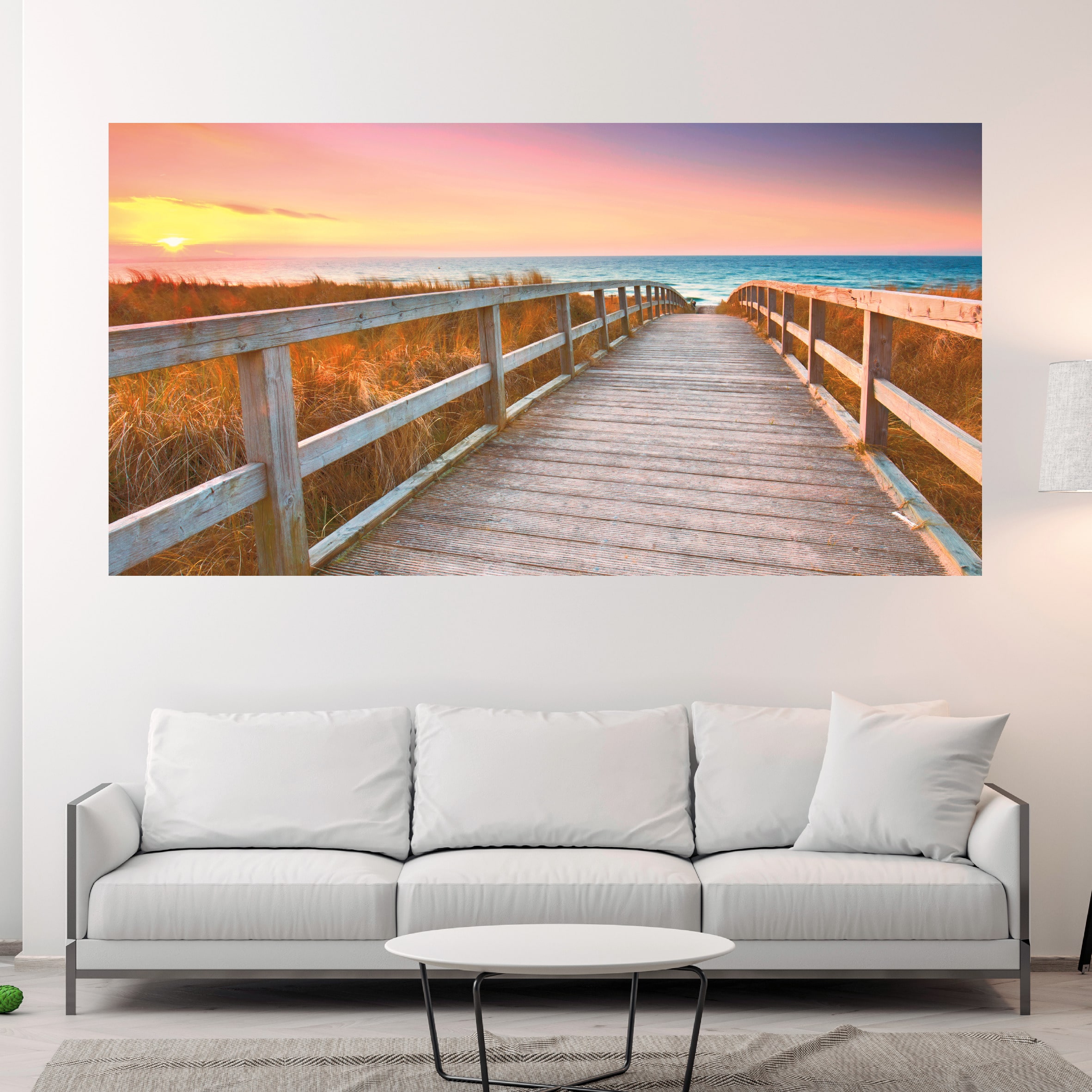 Verwaand Oven Suri Canvas schilderij strand water zonsondergang - Kei-Gaaf