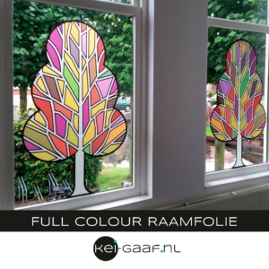 Full colour raamfolie