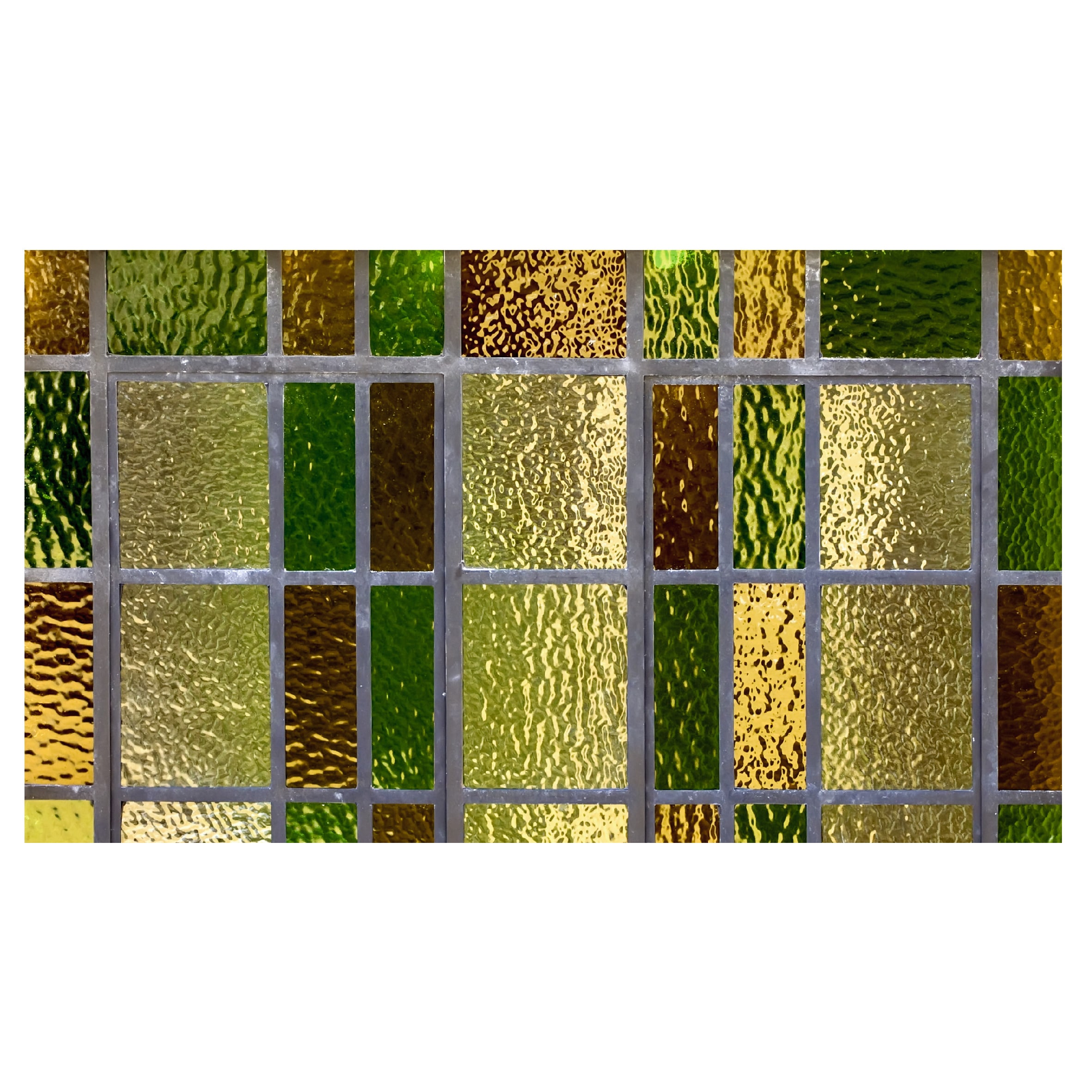 koepel uitvoeren toewijding Glas in lood raamfolie geel groen bruin 46G - Kei-Gaaf