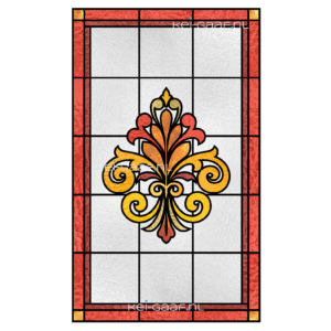 Glasfolie glas in lood art nouveau raamfolie 275G