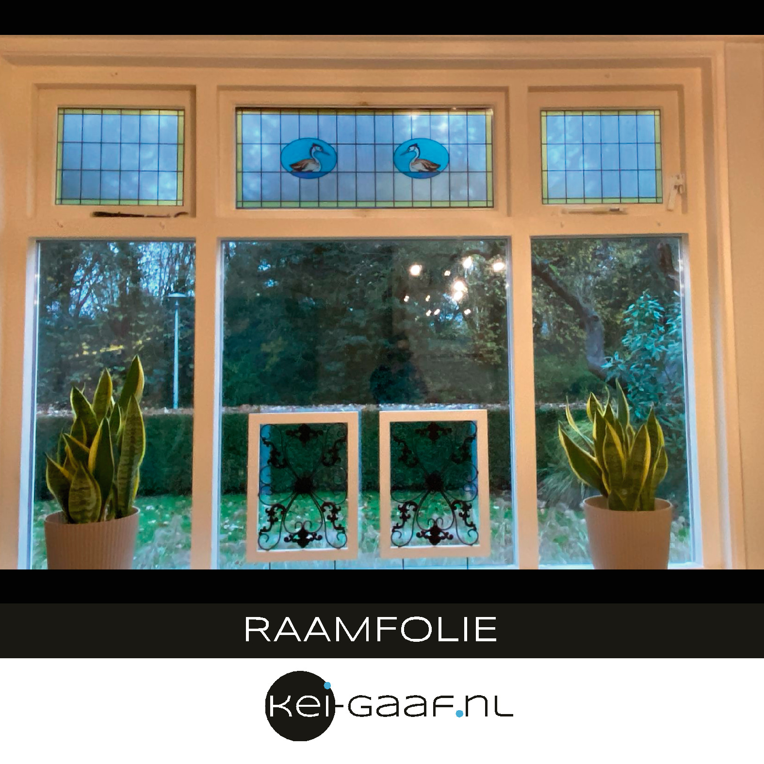Glas in lood folie 