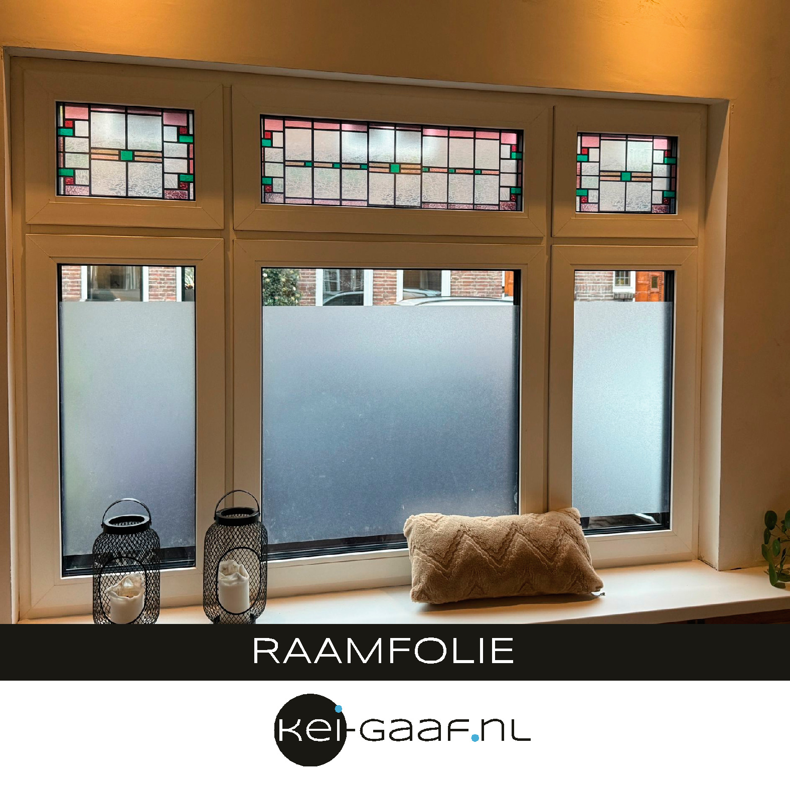 Glas in lood folie 