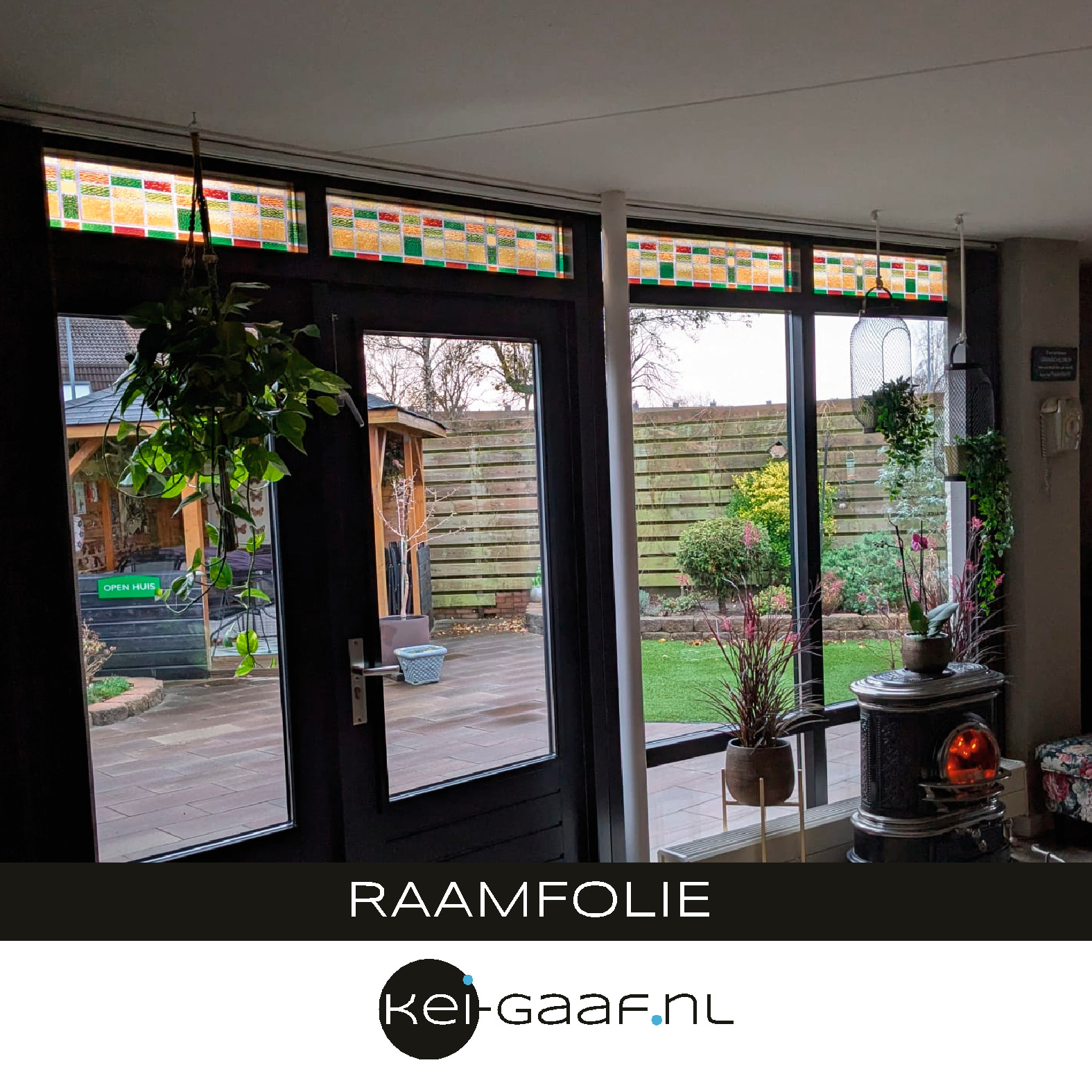 Glas in lood folie 