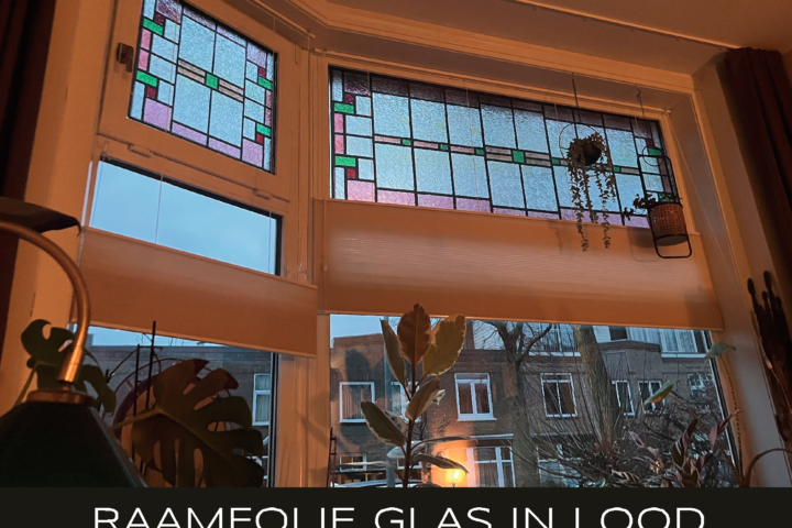 Glas in lood voorzetraam vs raamfolie privacy folie op maat