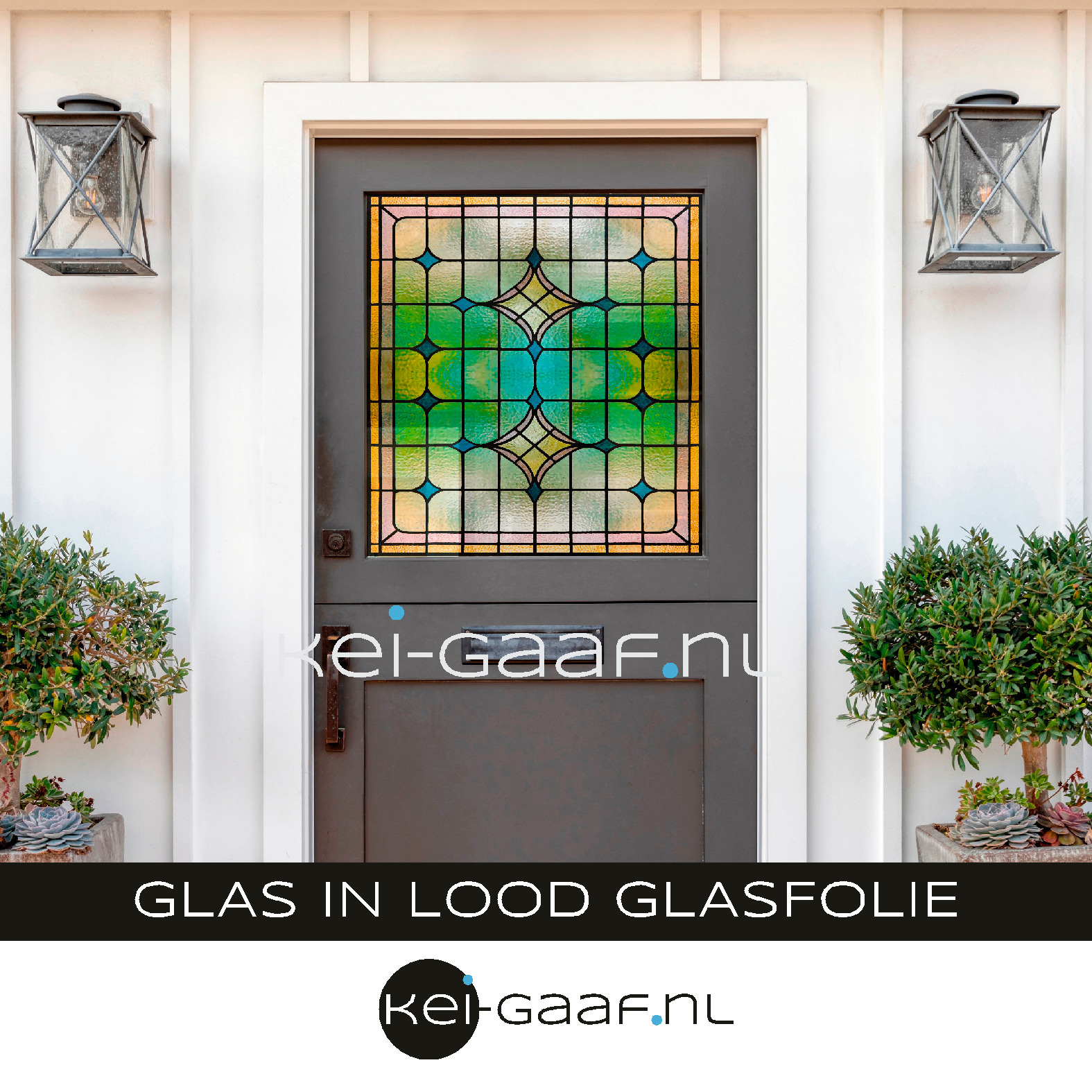Raamfolie glas in lood
