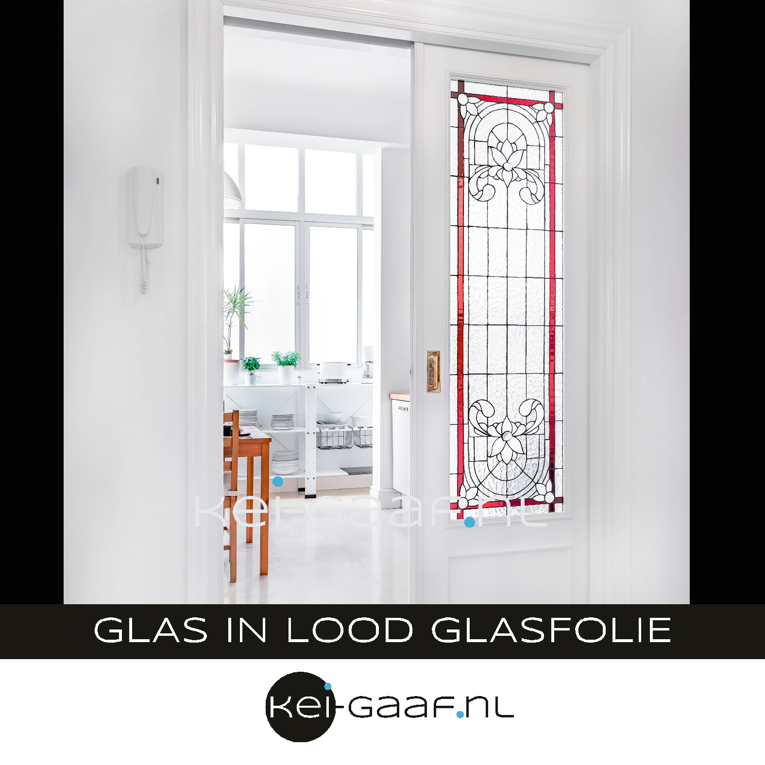 Raamfolie glas in lood