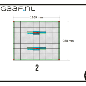 Glas in lood raamfolie groen rood blauw raamfolie op maat GZ afm aangepast extra