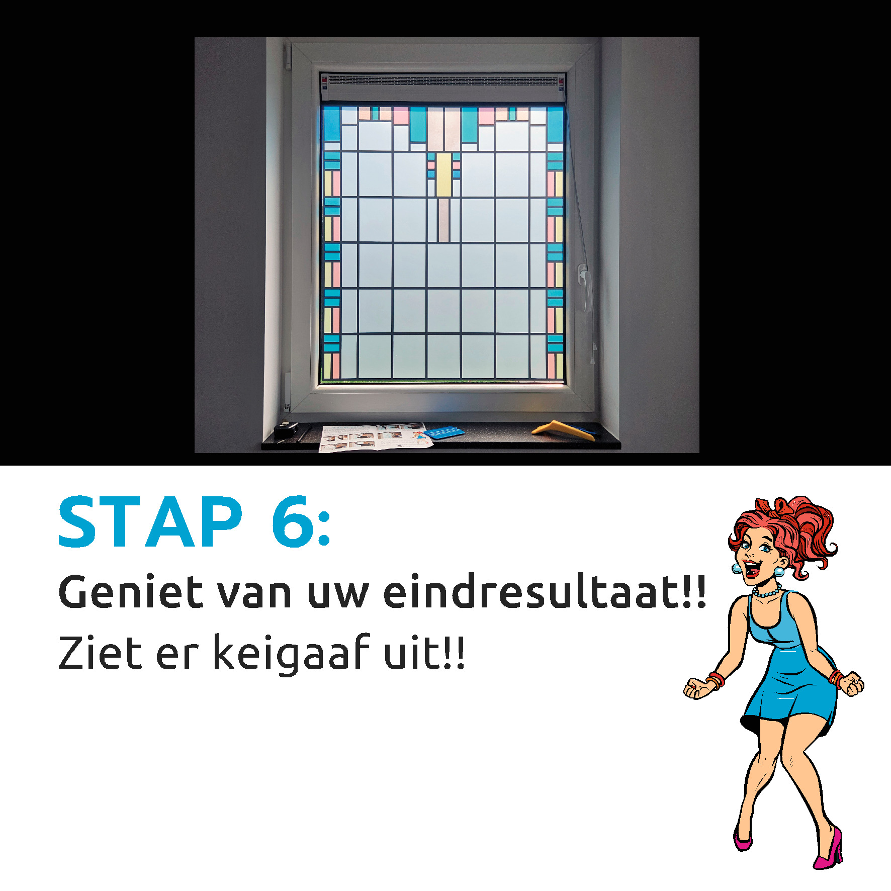 Glas-in-Lood Raamfolie Op Maat Aanbrengen | Plakinstructie Stap voor Stap