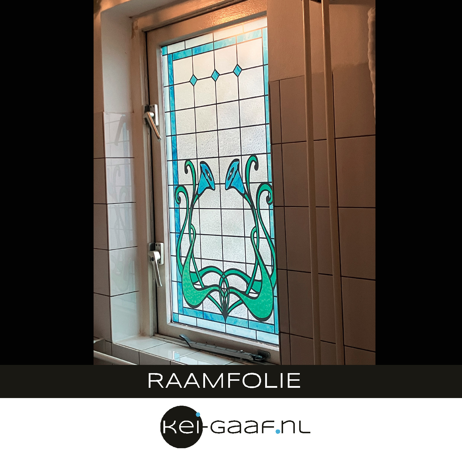 Raamfolie badkamer 