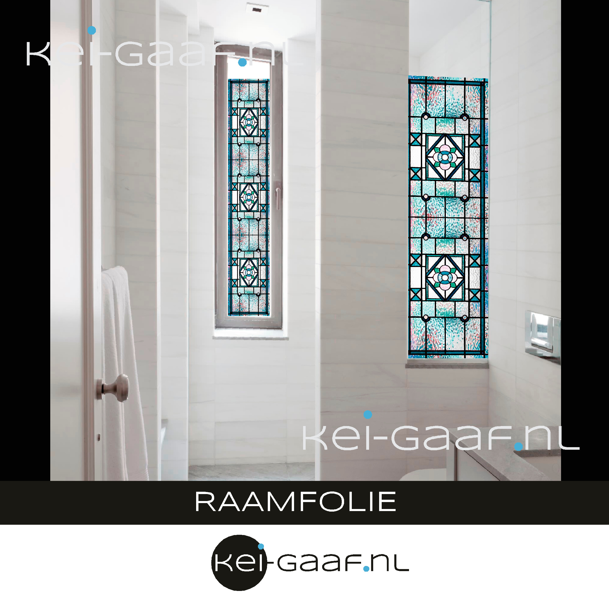 Raamfolie badkamer anti inkijk
