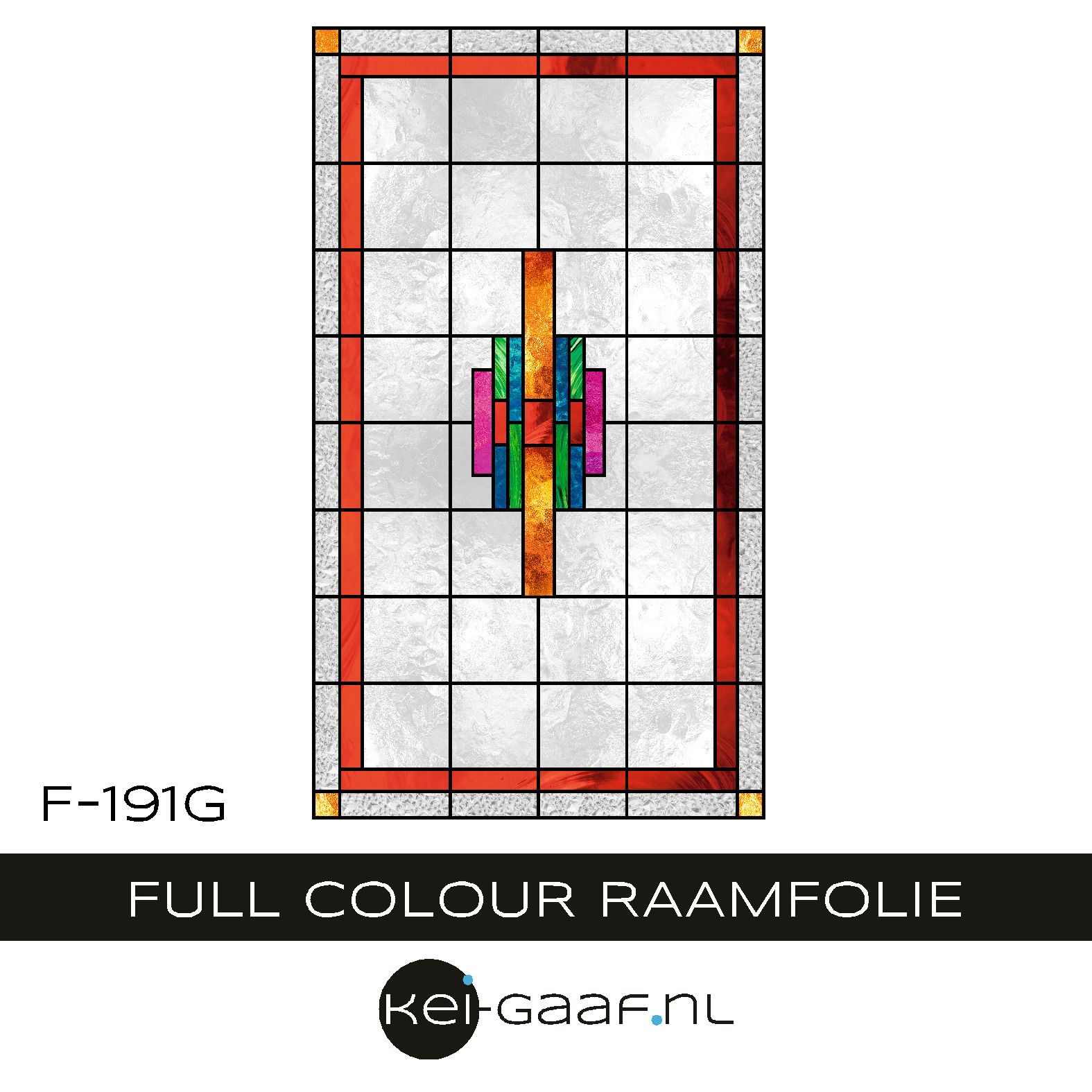 Raamfolie glas in lood plakfolie rood geel roze groen 191G Raamfolie glas in lood plakfolie rood geel roze groen 191G