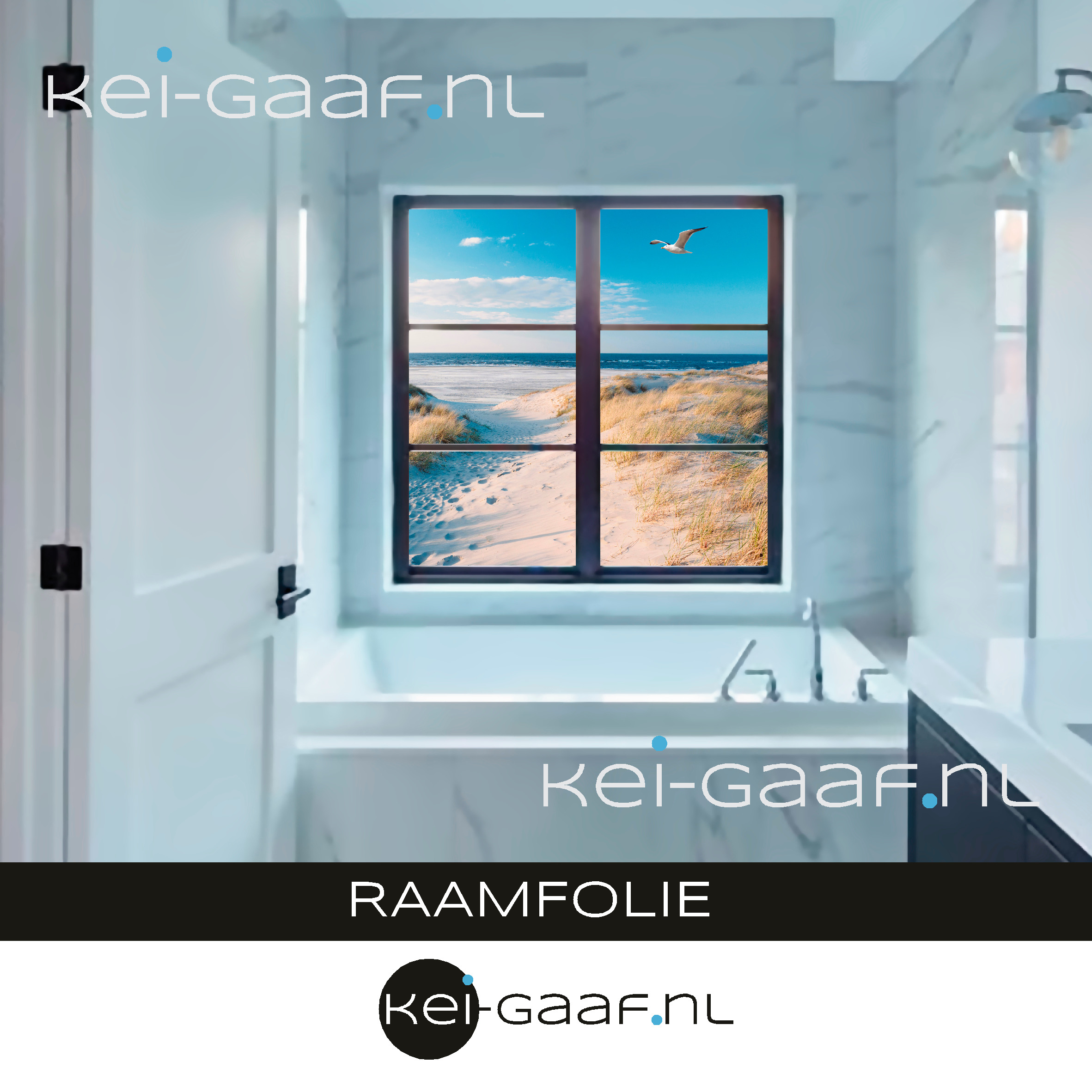 Raamfolie glasfolie raamsticker plakfolie badkamer