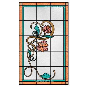 Art nouveau glas in lood raamfolie plakfolie glasfolie 278G